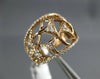 ESTATE WIDE .55CT DIAMOND 18KT ROSE GOLD 3D OPEN FILIGREE STAR FUN RING