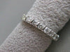 ESTATE ROUND DIAMOND ANNIVERSARY RING CHANNEL 14K WHITE GOLD WEDDING BAND #11387