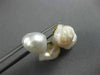 ANTIQUE LARGE PEARLS 14KT YELLOW GOLD CLASSIC BAROQUE DOUBLE SIDED CUFFLINK