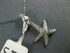ESTATE .32CT DIAMOND 14KT WHITE GOLD 3D CLASSIC STAR FISH FUN PENDANT