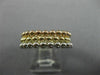 ESTATE WIDE 14KT WHITE YELLOW & ROSE GOLD 3D BEADED ETERNITY STACKABLE FUN RING