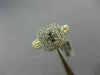WIDE .66CT DIAMOND 14K TWO TONE GOLD 3D SEMI ETERNITY SEMI MOUNT ENGAGEMENT RING