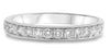 ESTATE .45CT DIAMOND 14K WHITE GOLD ROUND CHANNEL PRONG CLASSIC ANNIVERSARY RING