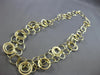 ESTATE 14KT YELLOW GOLD 3D MULTI CIRCULAR DOUBLE STRAND FUN LOVE NECKLACE #27921