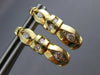 ESTATE .72CT ROUND DIAMOND 14K YELLOW GOLD CLASSIC CHANNEL HUGGIE EARRINGS #6168