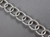 ESTATE WIDE 2.50CT DIAMOND 14KT WHITE GOLD ROUND OVAL LOVE KNOT TENNIS BRACELET