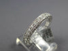 1.07CT DIAMOND 18KT WHITE GOLD FILIGREE 3/4TH ETERNITY SIZEABLE ANNIVERSARY RING