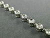 ESTATE .68CT ROUND DIAMOND 14KT WHITE GOLD FILIGREE ROUND TENNIS BRACELET #21156