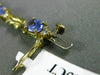 ESTATE 6.93CT DIAMOND & AAA TANZANITE 14KT YELLOW GOLD 3D CLASSIC BRACELET #2847