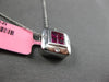 .80CT DIAMOND & AAA RUBY 18KT WHITE GOLD 3D PRINCESS & ROUND INVISIBLE PENDANT