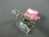 ESTATE 1.71CT WHITE & PINK DIAMOND 18K ROSE GOLD 7 STONE HALO ANNIVERSARY RING