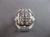 EXTRA LARGE 1.98CT DIAMOND 18KT WHITE GOLD 3D MULTI SHAPE SQUARE ENGAGEMENT RING