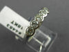 ESTATE 1CT DIAMOND 18KT WHITE GOLD 5 STONE BEZEL WEDDING ANNIVERSARY RING #4453