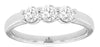.60CT DIAMOND 14KT WHITE GOLD LOVE CLASSIC 3 STONE PAST PRESENT FUTURE LOVE RING