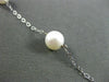 ESTATE AAA PEARL 14KT WHITE GOLD PEARL BY THE YARD DIAMOND CUT NECKLACE #24949