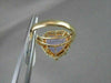 ANTIQUE WIDE 7.60CT AAA AMETHYST & QUARTZ 14KT YELLOW GOLD HEART LOVE FUN RING