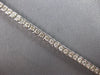 ESTATE 4.0CT DIAMOND 14KT WHITE GOLD 3D ROUND SEMI BEZEL CHANNEL TENNIS BRACELET