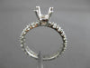 ESTATE 1.30CT DIAMOND 18KT WHITE GOLD ETERNITY SEMI MOUNT ENGAGEMENT RING #21352