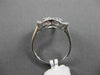 ESTATE LARGE 1.08CT DIAMOND 18KT WHITE GOLD 3D CLUSTER FLORAL FUN COCKTAIL RING