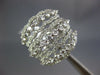 LARGE 1.35CT DIAMOND 18KT WHITE GOLD 3D MULTI ROW OPEN FILIGREE ANNIVERSARY RING