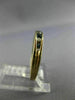 ESTATE .18CT DIAMOND & SAPPHIRE 14KT YELLOW GOLD CHANNEL ANNIVERSARY RING #18545