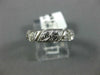 ANTIQUE .35CT DIAMOND 14K WHITE GOLD 3D FILIGREE ETERNITY ANNIVERSARY RING #1190