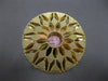 EXTRA LARGE 14KT YELLOW GOLD DIAMOND CUT SUNBURST FILIGREE HANDCRAFTED FUN RING