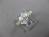 ESTATE 1.10CT DIAMOND 18KT WHITE GOLD 3D CLASSIC MULTI FLOWER ETERNITY LOVE RING