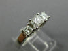 ESTATE .86CT DIAMOND 14KT WHITE GOLD 3 STONE PRINCESS LOVE ENGAGEMENT RING 25786