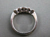 ANTIQUE .70CT DIAMOND 14K WHITE GOLD BEZEL WEDDING ANNIVERSARY RING 4M FG 9684