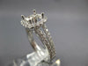 LARGE .75CT DIAMOND 18K WHITE GOLD ROUND HALO 4 PRONG SEMI MOUNT ENGAGEMENT RING