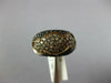 LARGE 1.68CT BLACK CHOCOLATE FANCY DIAMOND 18K 2 TONE GOLD CIRCULAR CLUSTER RING