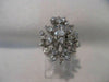 ANTIQUE 1.14CT OLD EURO MINE CUT DIAMOND 14K WHITE GOLD COCKTAIL RING F/G #18807