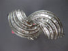 EXTRA LARGE 3.60CT DIAMOND 18K WHITE GOLD 3D ROUND & BAGUETTE LEAF COCKTAIL RING