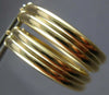 ESTATE 14KT YELLOW GOLD CLASSIC OVAL HOOP HANGING EARRINGS #27158