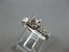 ANTIQUE .57CT OLD MINE DIAMOND PLATINIM FISHTAIL 5 STONE ENGAGEMENT RING #28024