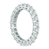 2.0CT DIAMOND 14KT WHITE GOLD 3D SHARED PRONG ETERNITY WEDDING ANNIVERSARY RING