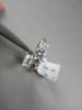 ESTATE 1.0CT 14KT WHITE & YELLOW GOLD PAST PRESENT FUTURE MILGRAIN DIAMOND RING