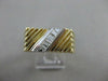 ANTIQUE .35CT BAGUETTE DIAMOND 14K 2 TONE GOLD FILIGREE MENS RING 8.5MM #11634