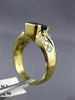 1.81CT DIAMOND & AAA SAPPHIRE 18KT YELLOW GOLD 3D ETOILE ENGAGEMENT RING #2021