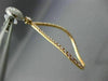 ESTATE LARGE 1.28CT WHITE & PINK DIAMOND 18KT WHITE & ROSE GOLD HANGING EARRINGS