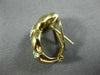 ESTATE .15CT DIAMOND 14KT TWO TONE GOLD 3D CLASSIC PAVE CLIP ON EARRINGS #21709
