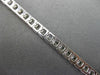 ESTATE WIDE 6.65CT PRINCESS CUT DIAMOND 18KT WHITE GOLD CLASSIC TENNIS BRACELET