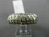 ESTATE WIDE 1.08CT DIAMOND 14KT WHITE GOLD WAVE SEMI ETERNITY ANNIVERSARY RING