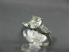 ESTATE 1.29CT OVAL & PEAR SHAPE DIAMOND 14KT WHITE GOLD 3 STONE ENGAGEMENT RING