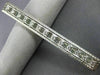 ANTIQUE LONG .50CT DIAMOND PLATINUM 3D OPEN RECTANGULAR FILIGREE PIN BROOCH