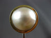 ESTATE LARGE AAA MABE PEARL 18K YELLOW GOLD 3D CIRCULAR CLASSIC LOVE RING #27177