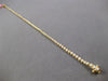 ESTATE 1.0CT DIAMOND 14KT YELLOW GOLD 3D CLASSIC 2MM LOVE TENNIS BRACELET