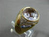 ESTATE 6.92CT DIAMOND & AAA AMETHSYT 18KT ROSE GOLD FLOWER SUNBURST RING