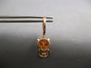 .86CT DIAMOND & AAA PINK RUBY 14KT ROSE GOLD HAPPY PANTHER FUN HANGING EARRINGS